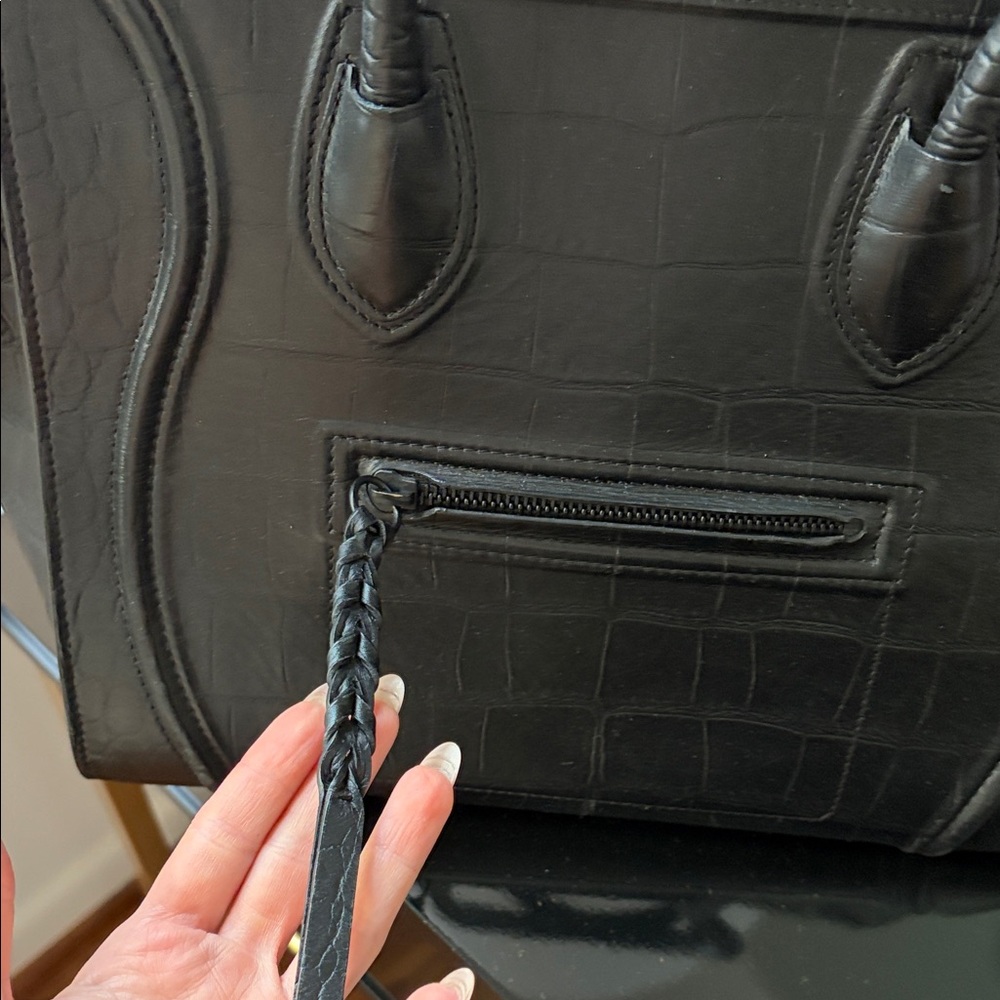 Celine Embossed Croc Phantom - Picture 2 of 9